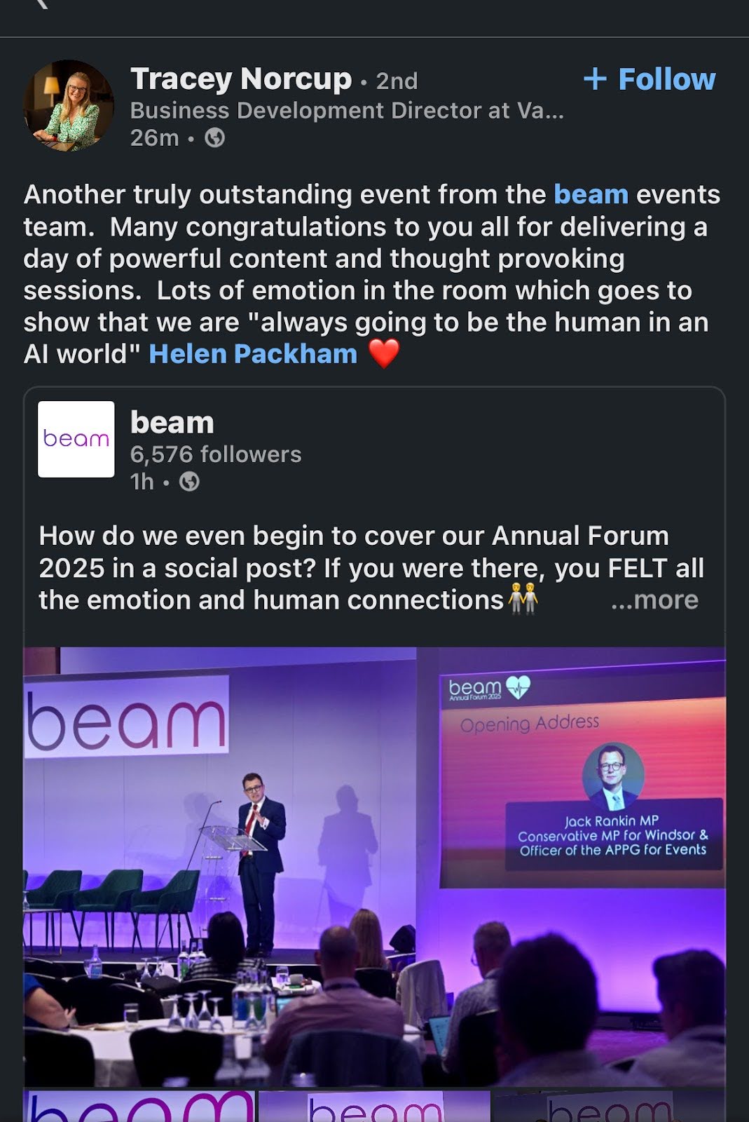 beam testimonial